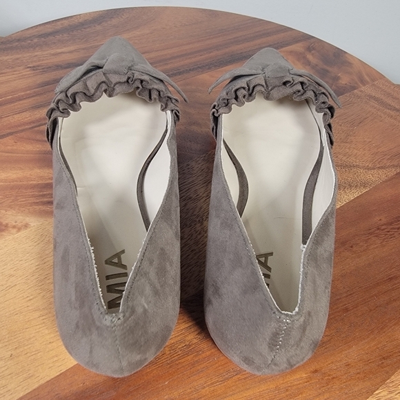 Mia Jeanette Faux Suede Pointed Toe Flats Size 8 Casual Comfy - Picture 12 of 16